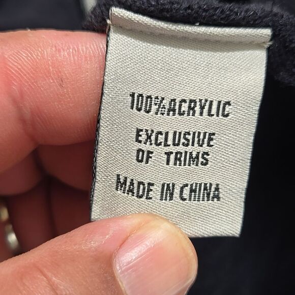 Stacy Adams Navy Blue Tan Plaid Quarter Zip Pullover Sweater Sz 5X - Picture 9 of 12